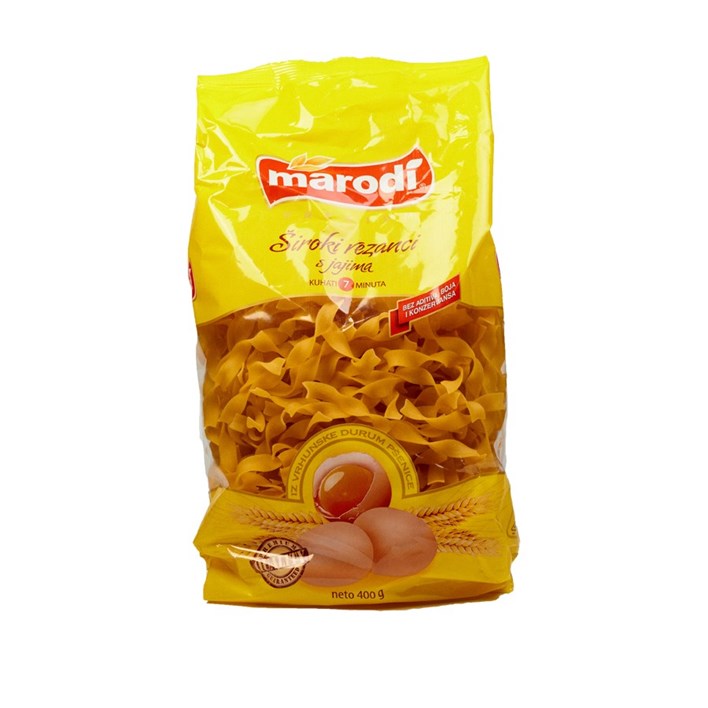 TIJESTO ŠIROKI REZANCI 400 G MARODI