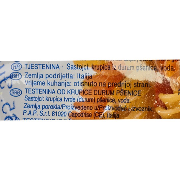 TJESTENINA REGGIA TRICOLORE 500g AIPK