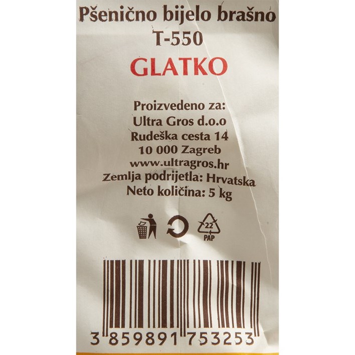 BRAŠNO GLATKO 5 kg ULTRA