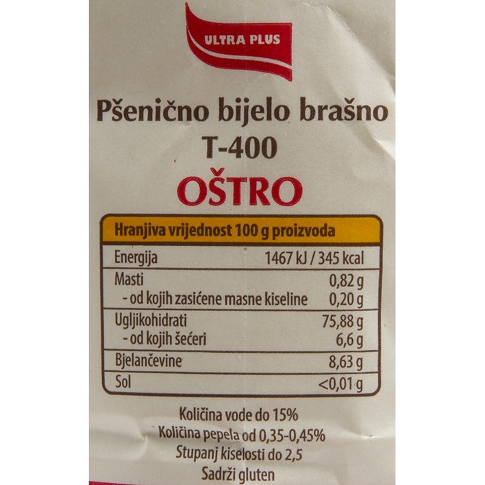 BRAŠNO OŠTRO 1 kg ULTRA