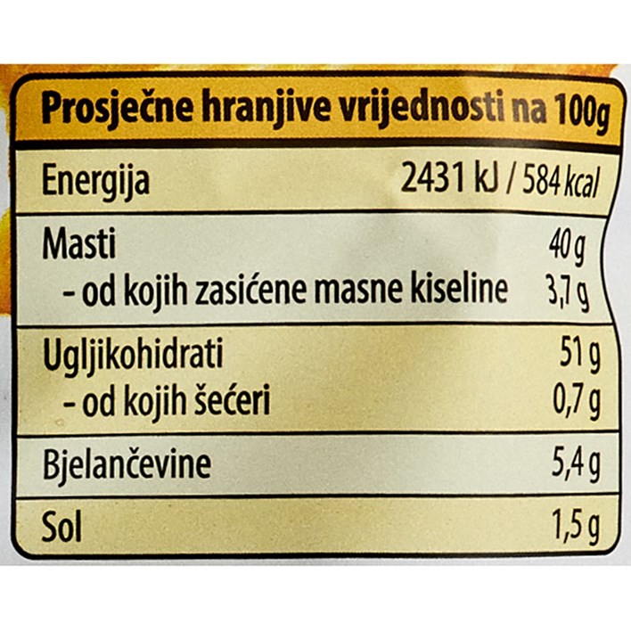 ČIPS REBRASTI LUK I VRHNJE 150g ULTRA