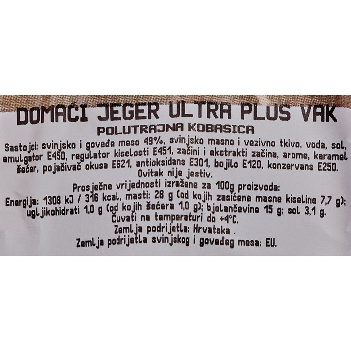 JEGER DOMAĆI VAKUM PIK ULTRA