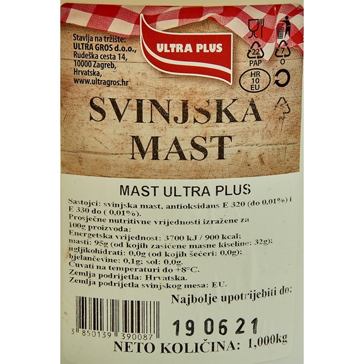 MAST SVINJSKA 1kg PIK ULTRA