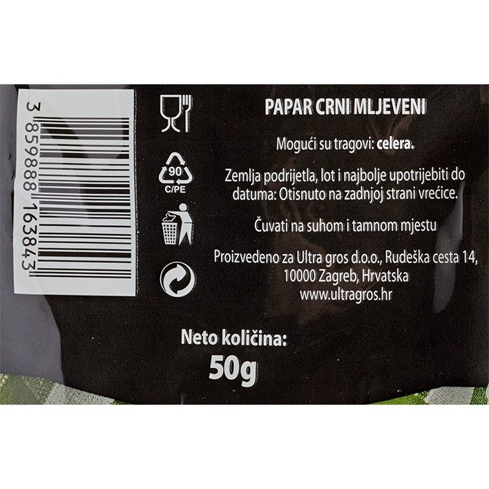 PAPAR MLJEVENI 50g ŠAFRAM ULTRA