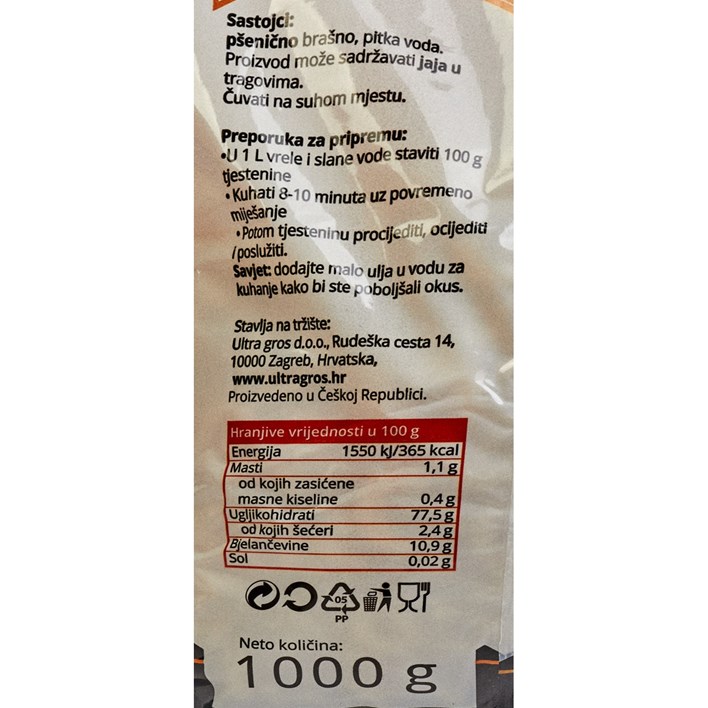 TJESTENINA PUŽIĆI 1000g ULTRA