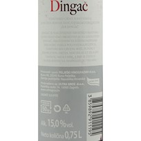 VINO CRNO DINGAČ 0,75l ULTRA