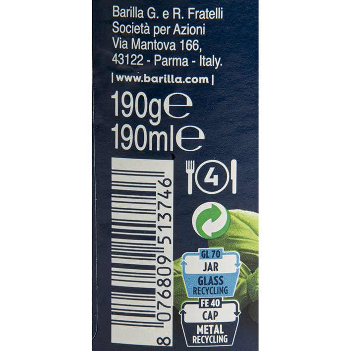 UMAK BARILLA PESTO GENOVESE 190g AWT