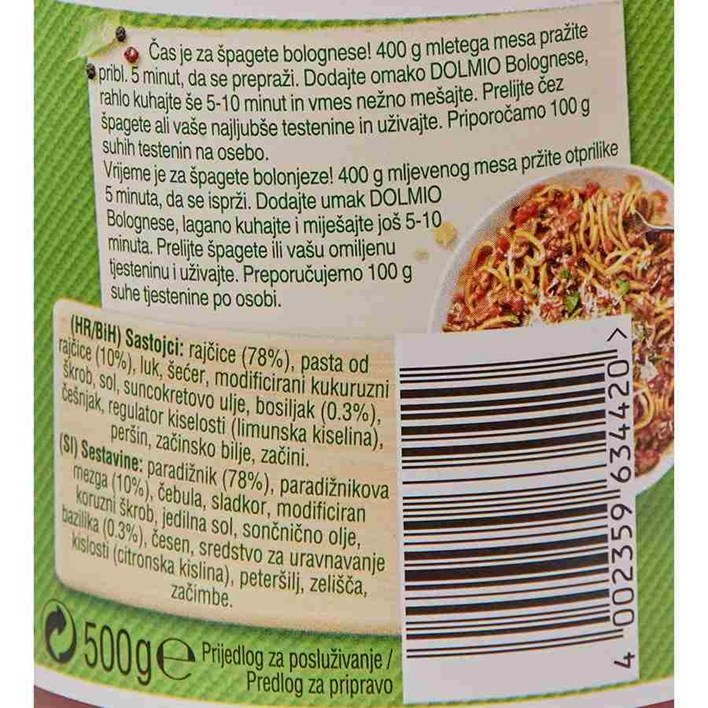 UMAK DOLMIO BOLOGNESE 500g ATLANTIC