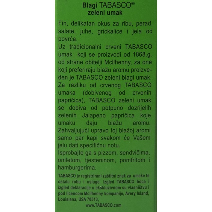 UMAK TABASCO BLAGI 60ml NIKAS