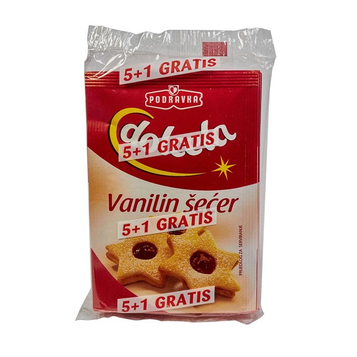 VANIL ŠEĆER 6X10G 5+1GRATIS PODRAVKA