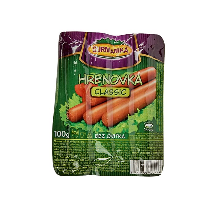 HRENOVKE GURMANIKA 100G VINDIJA