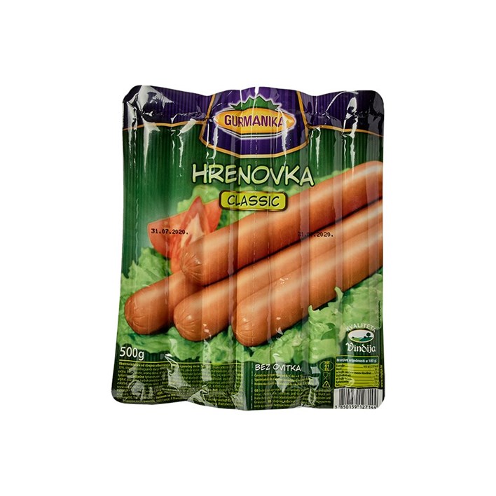 HRENOVKE GURMANIKA 500G VINDIJA