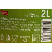 VINO BIJELO GRAŠEVINA 2l ULTRA