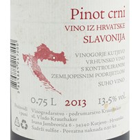 VINO CRNO PINOT KRAUTHAKER 0,75l