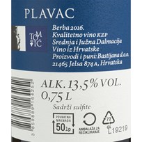 VINO CRNO PLAVAC 0,75l