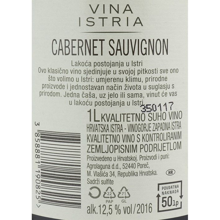 VINO CRNO SAUVIGNON 1l JAMNICA