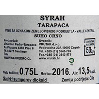 VINO SYRAH TARAPACA 0,75l