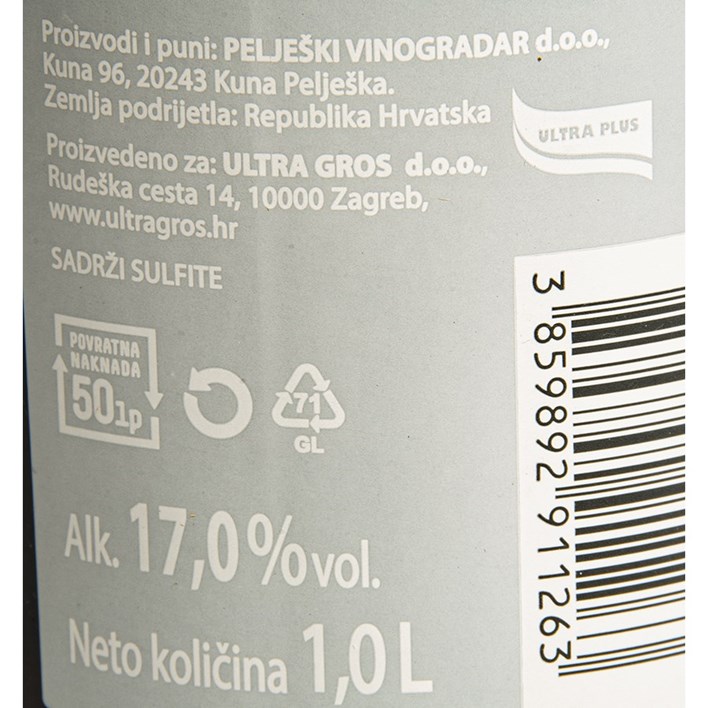 VINO DESERTNO PROŠEK 1l ULTRA