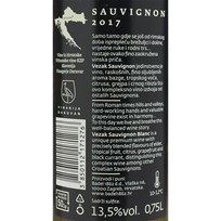 VINO BIJELO VEZAK SAUVIGNON 0,75l BADEL