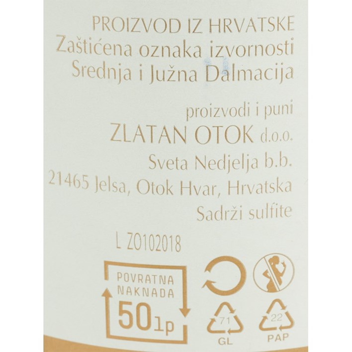 VINO ZLATAN OTOK PLENKOVIĆ 0,75l VRUTAK