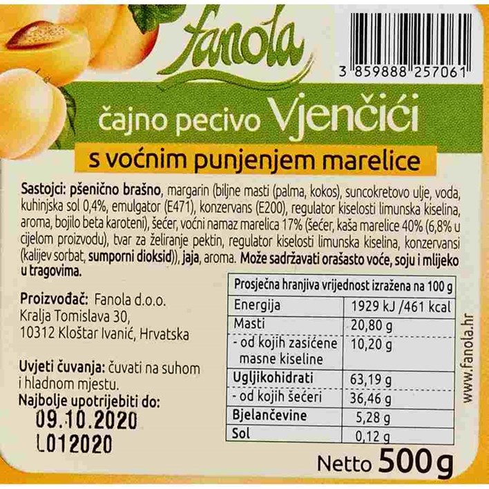 VJENČIĆI MARELICA  500g FANOLA