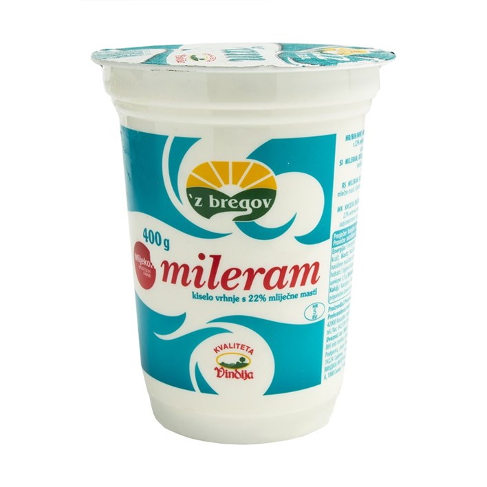 VRHNJE KISELO MILERAM 22%MM 400g VINDIJA