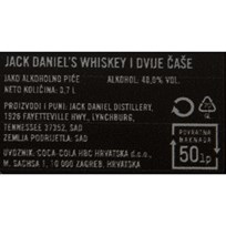 WHISKY JACK DANIELS 0,7l + ČAŠE COCA COLA