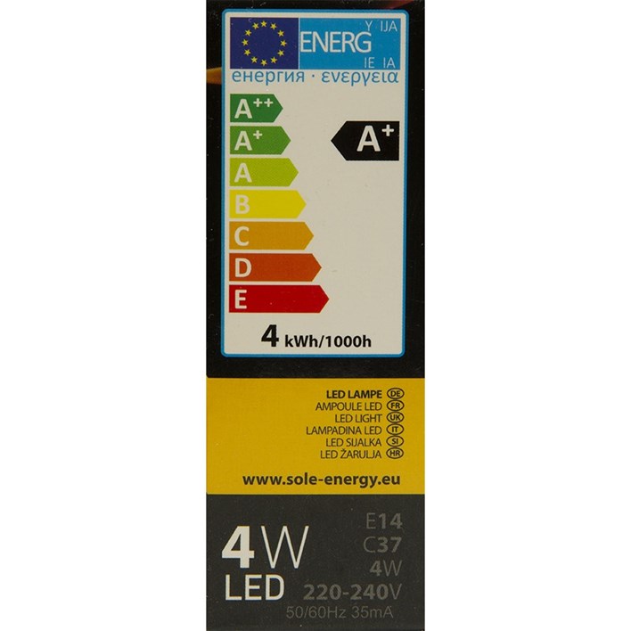 ŽARULJA SOLE LED 4W E14 POST PLUS