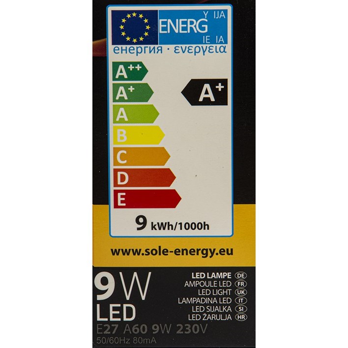 ŽARULJA SOLE LED 9W E27 POST PLUS