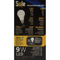 ŽARULJA SOLE LED 9W E27 POST PLUS