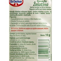 ŽELATINA GOVEĐA MLJEVENA 10g DR OETKER