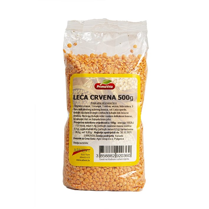 LEĆA CRVENA 500 G ADVENT