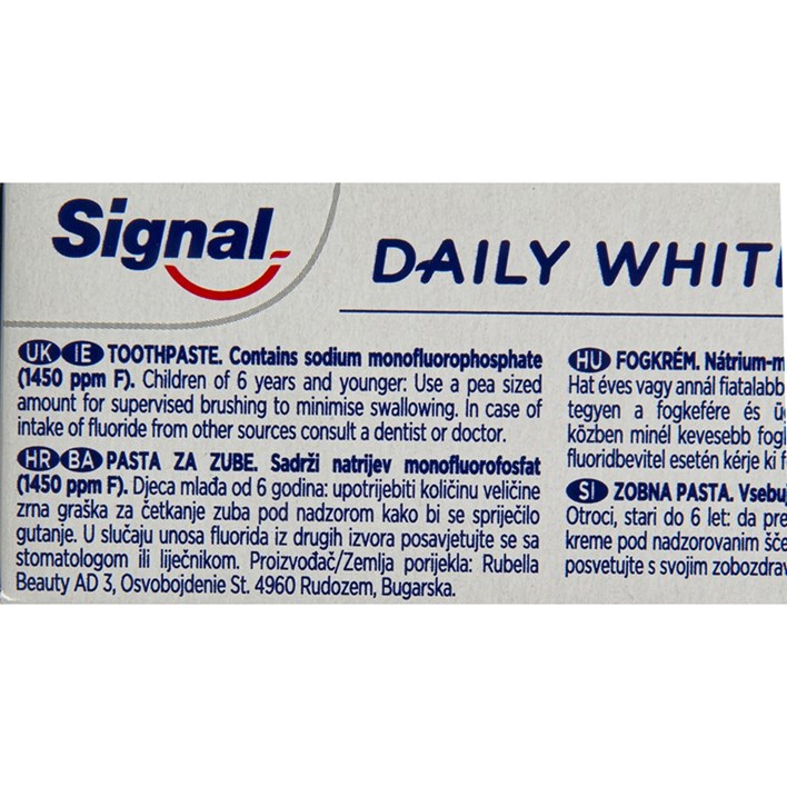 ZUBNA PASTA SIGNAL DAILY WHITE 125ml ATLANTIC