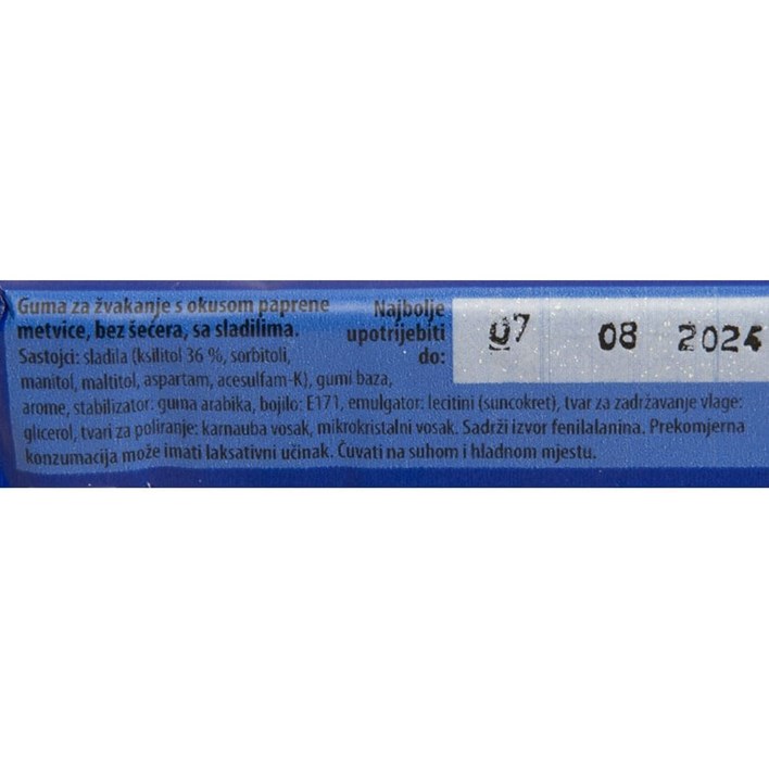 ŽVAKAČA GUMA TOP GUM PEPPERMINT 14g ULTRA